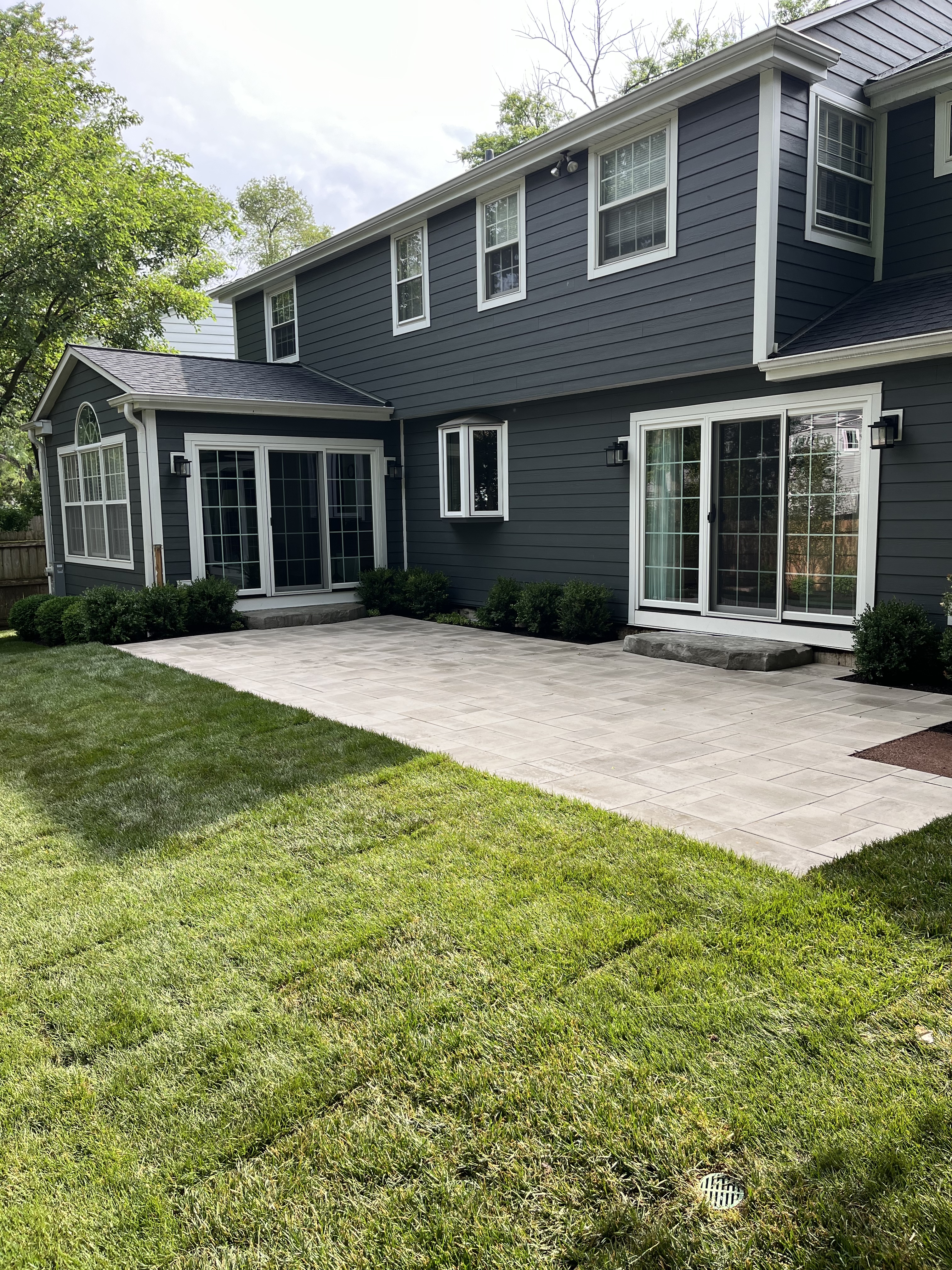 Backyard Grading & Paver Patio Renovation in Hinsdale, IL