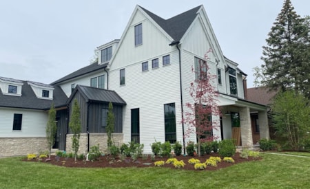 New home landscape design