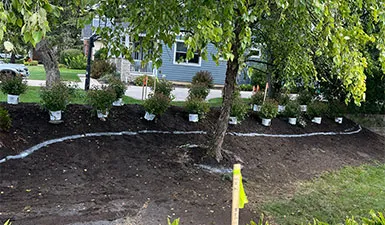 Landscape installation layout preparation