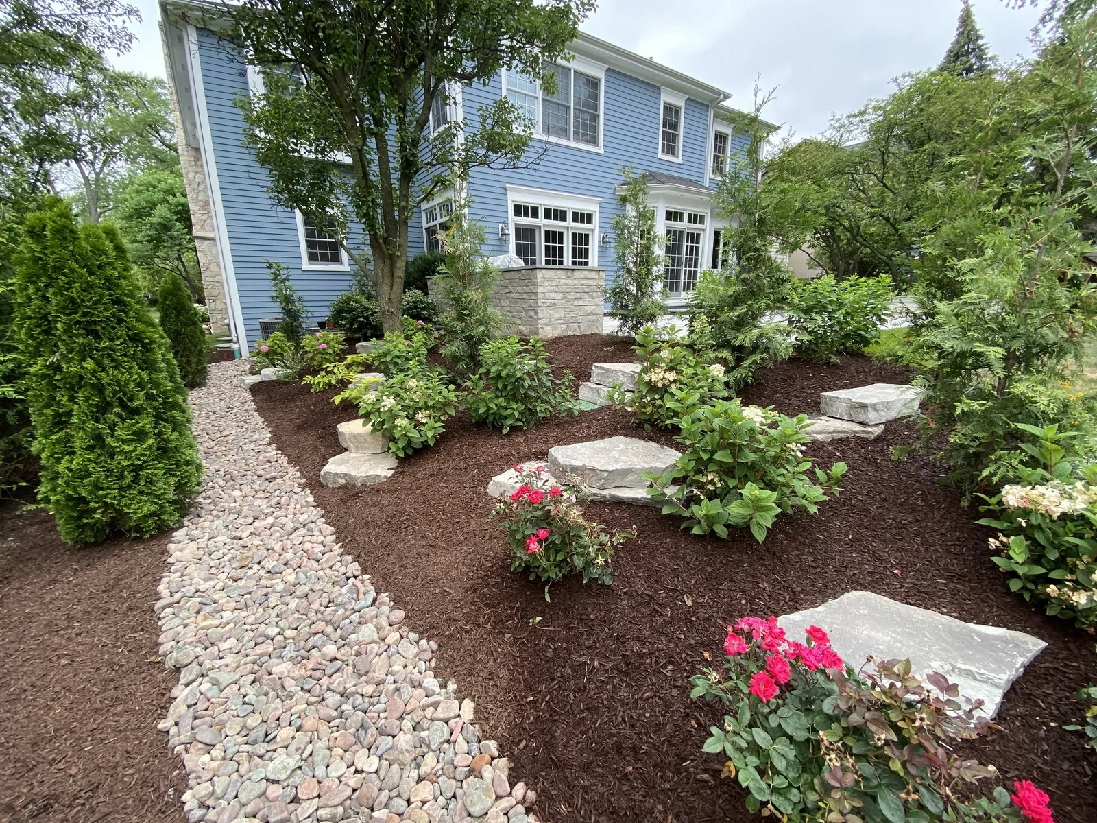 Landscape renovation project in Westmont, IL