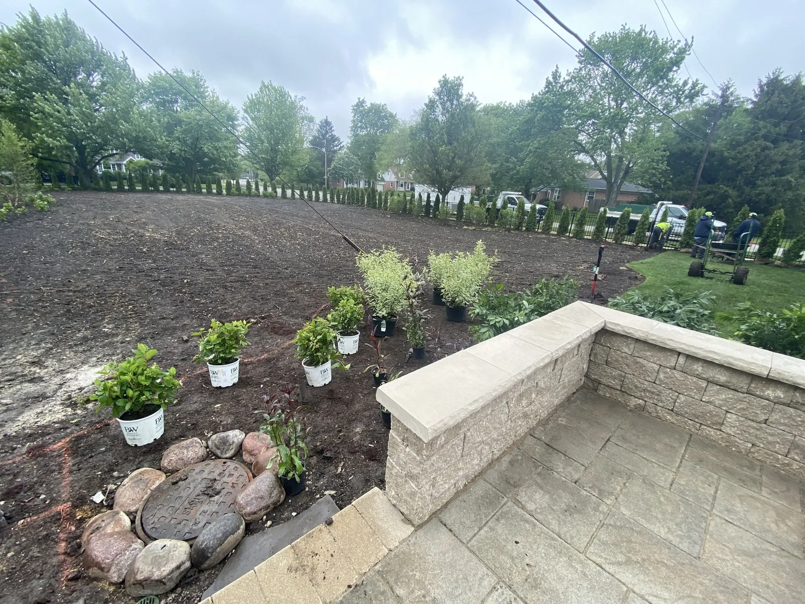 Custom retaining wall installation for slope management in Westmont, IL